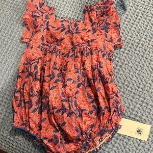 NWT pink chicken 6/12m bubble